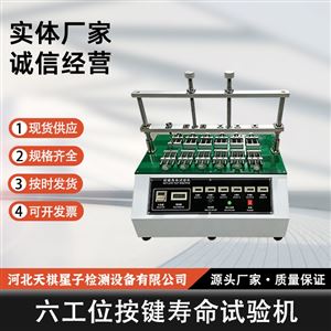 TD14081-3 型六工位按键寿命测定仪